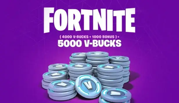 Fortnite 5000 V-bucks Gift Card Epic Games