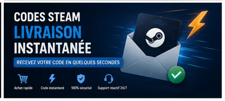 Codes Steam livraison instantané by egiftcards ma