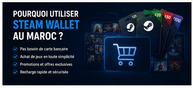 Pourquoi utiliser steam gift card maroc?
